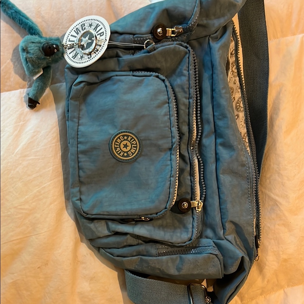 BNWT blue Kipling crossbody